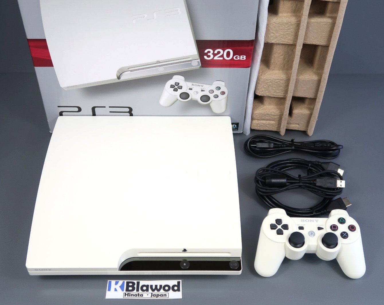 SONY PlayStation 3 PS3 CECH-2500B White Console 320GB Box F/S Very Good Japan