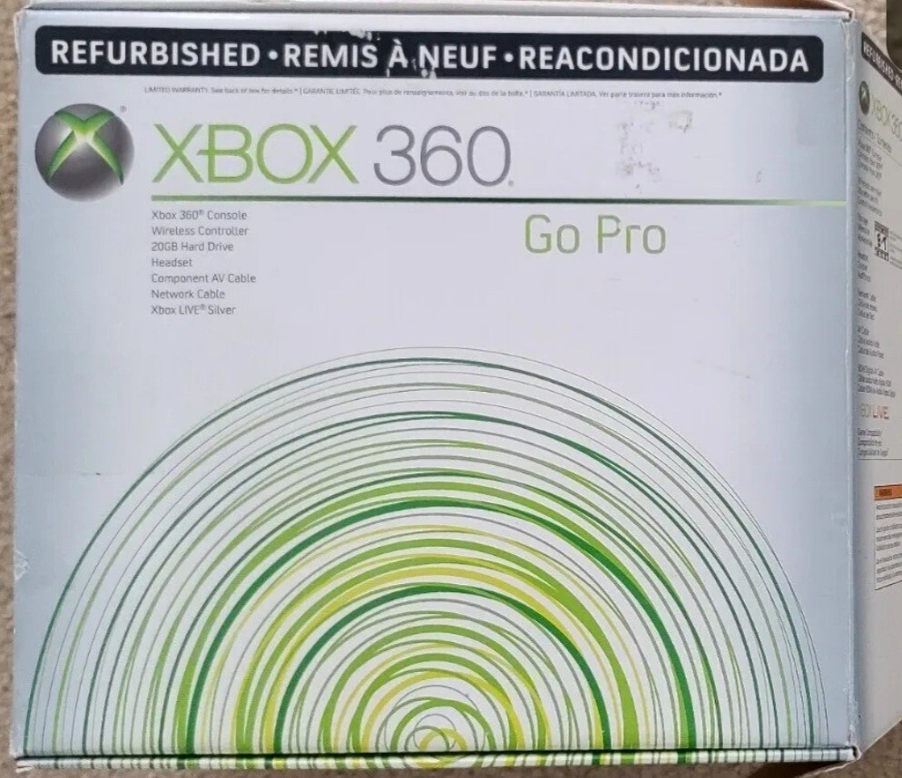 Xbox 360 Pro 20GB Console Microsoft Refrb On Dashboard 8507