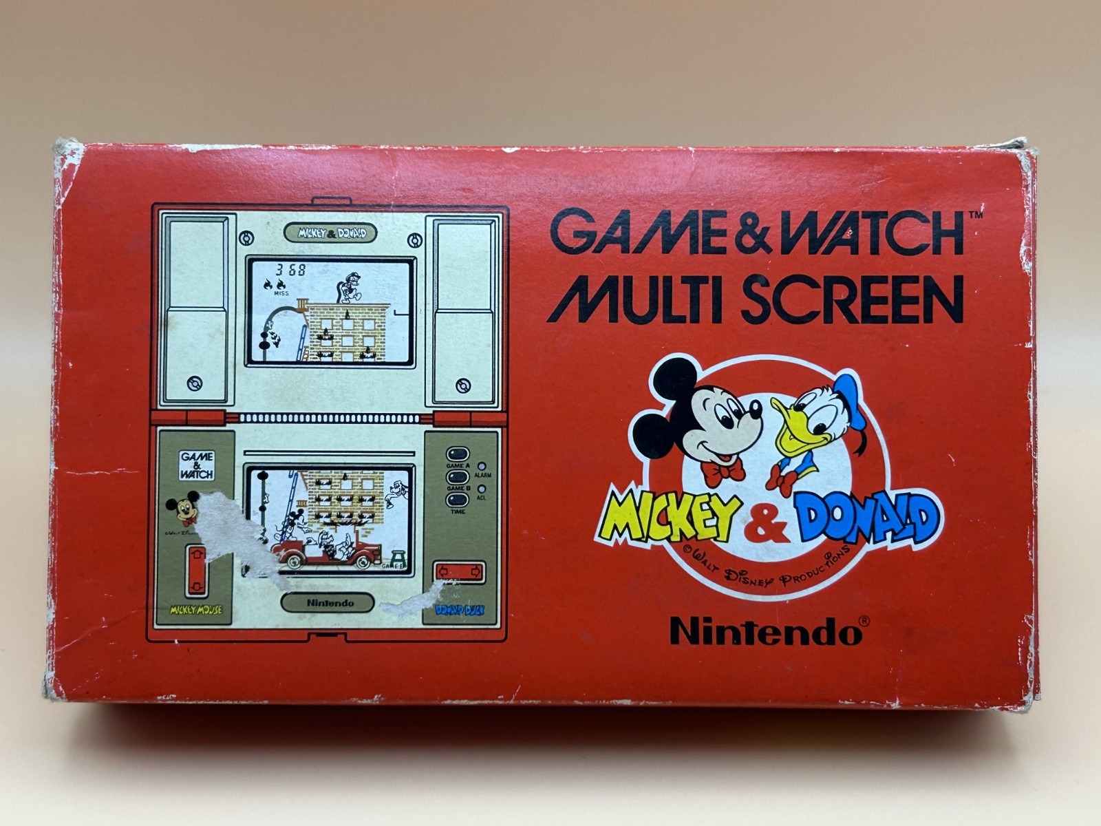 Nintendo Game & Watch MICKEY & DONALD DM-53 Multi Screen 1982 In Box 1982