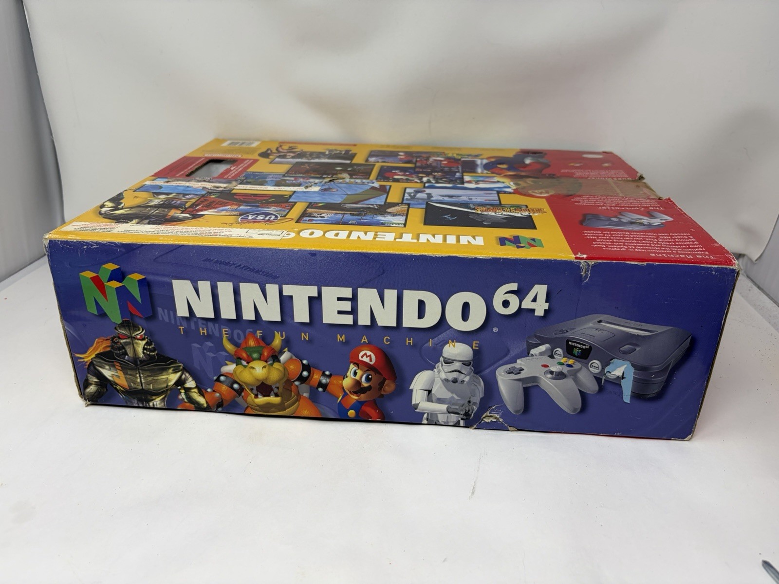 Nintendo 64 System N64 Console Charcoal Gray Tested Original Box