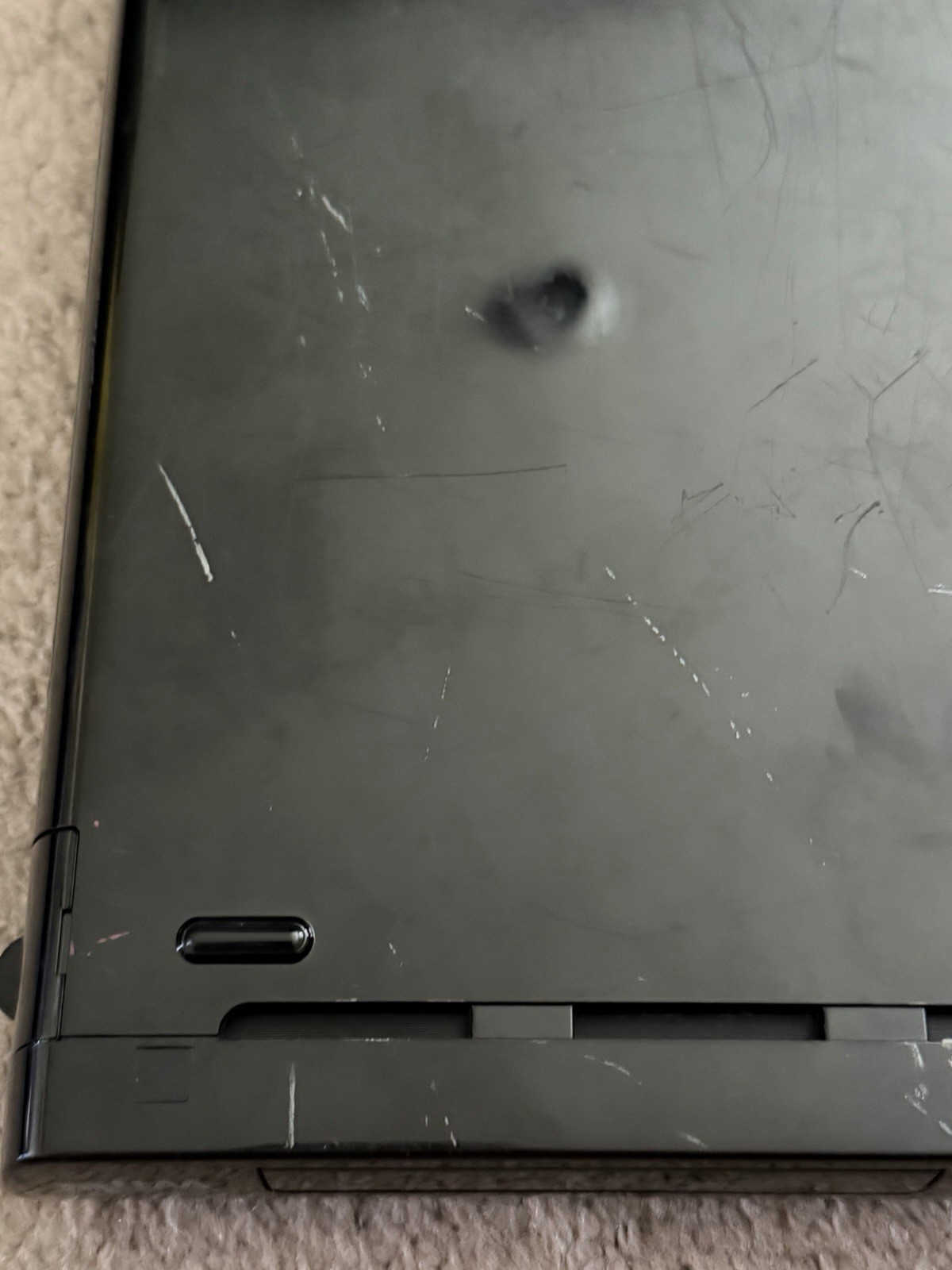 Nintendo Wii U WUP-101(02) Black Console Only With OEM Power Supply UNTESTED