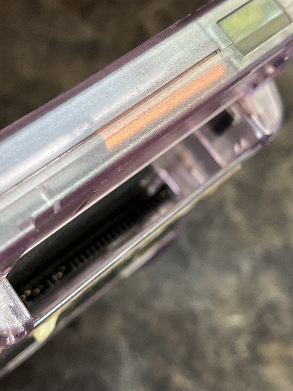 Works Nintendo Game Boy Color Atomic Purple Transparent Clear Croc 2 Bomber Man