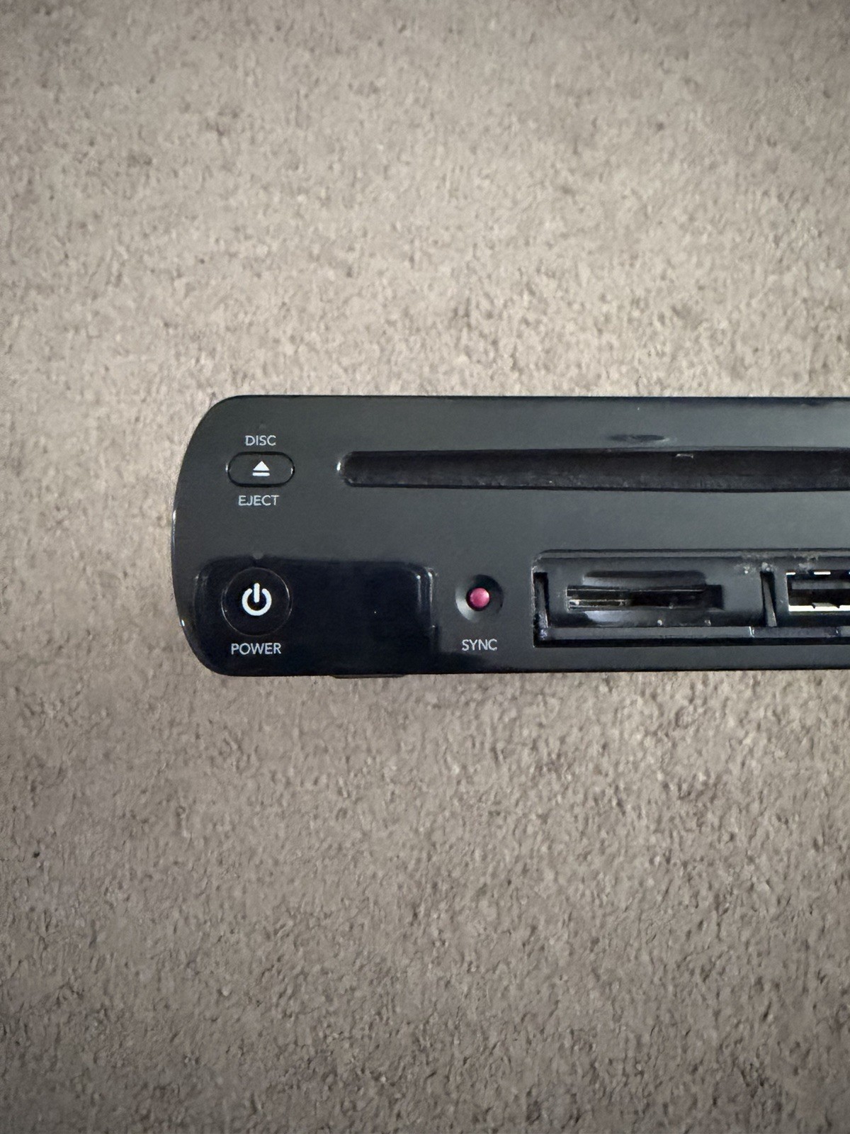 Nintendo Wii U WUP-101(02) Black Console Only With OEM Power Supply UNTESTED