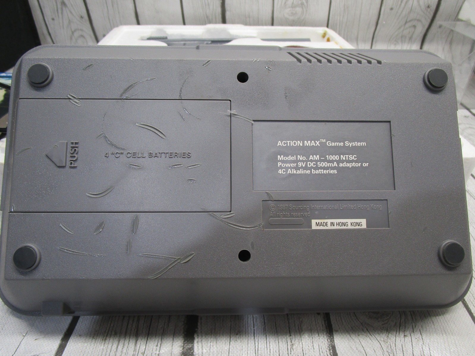 1987 ACTION MAX The First Real Action Game System W/ Sonic Fury Game WOW