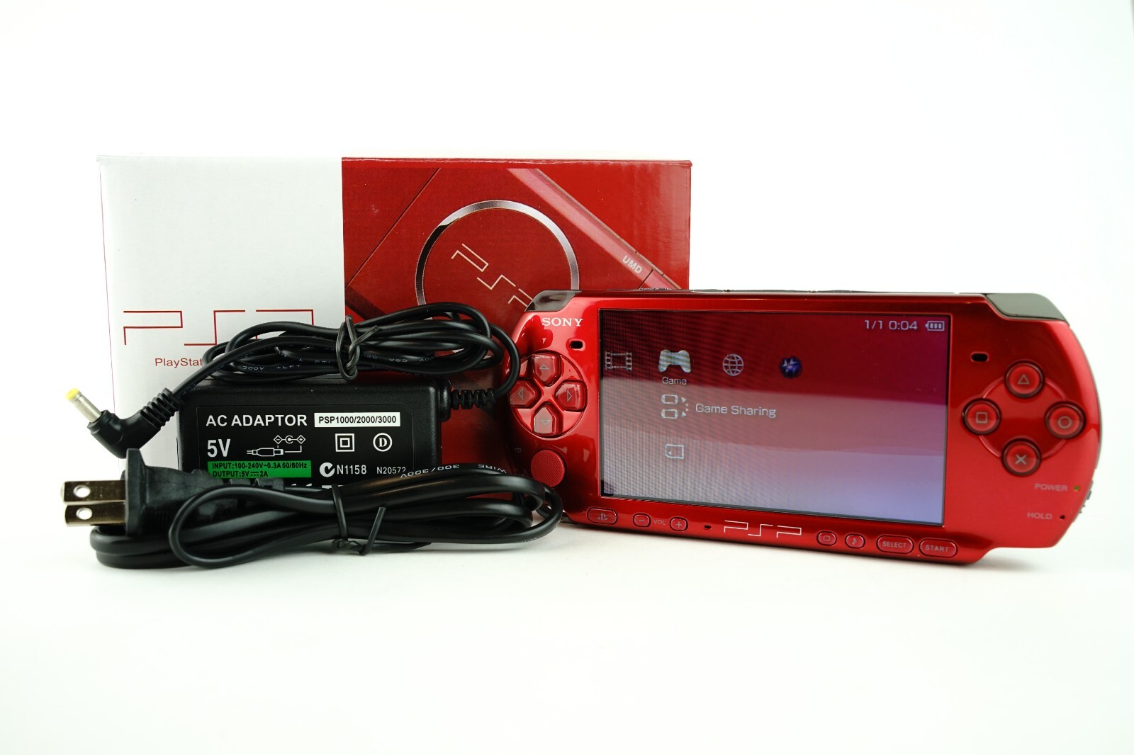 Sony PlayStation PSP 3000 & Charger REGION FREE NEW BATTERY Multiple Colors