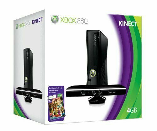 Microsoft Xbox 360 S Gaming Console and Kinect – Black
