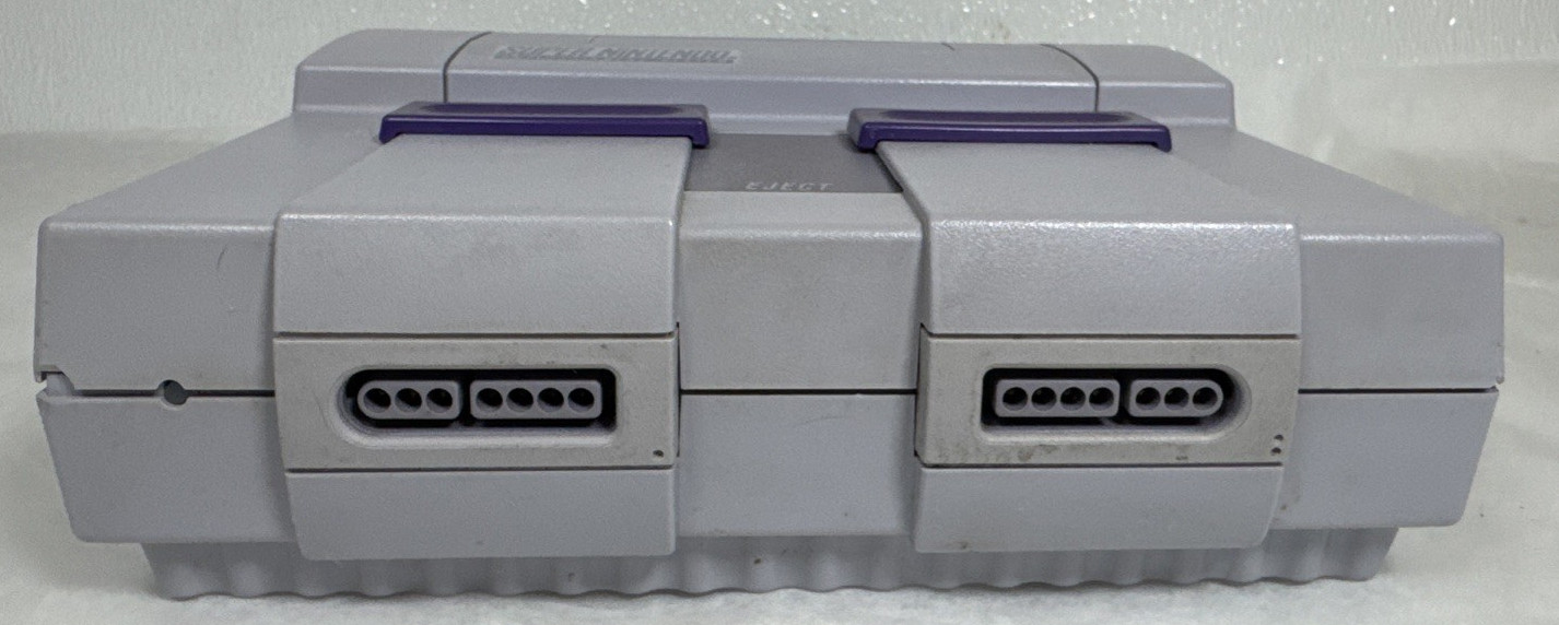 Super Nintendo SNES Console SNS-001 Bundle OEM Controlller W/ Cables – Tested