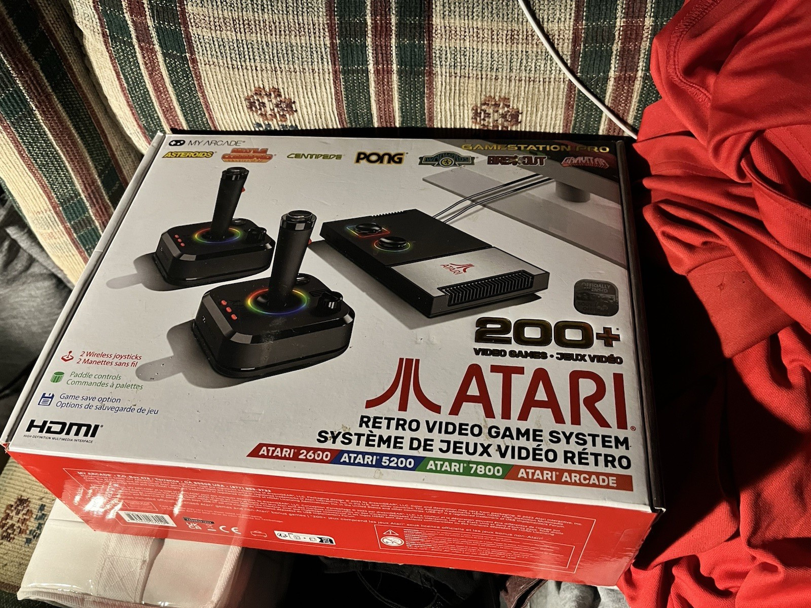 Atari Gamestation Pro 200 Home Console 200+ Games HDMI 720p 2 Wireless