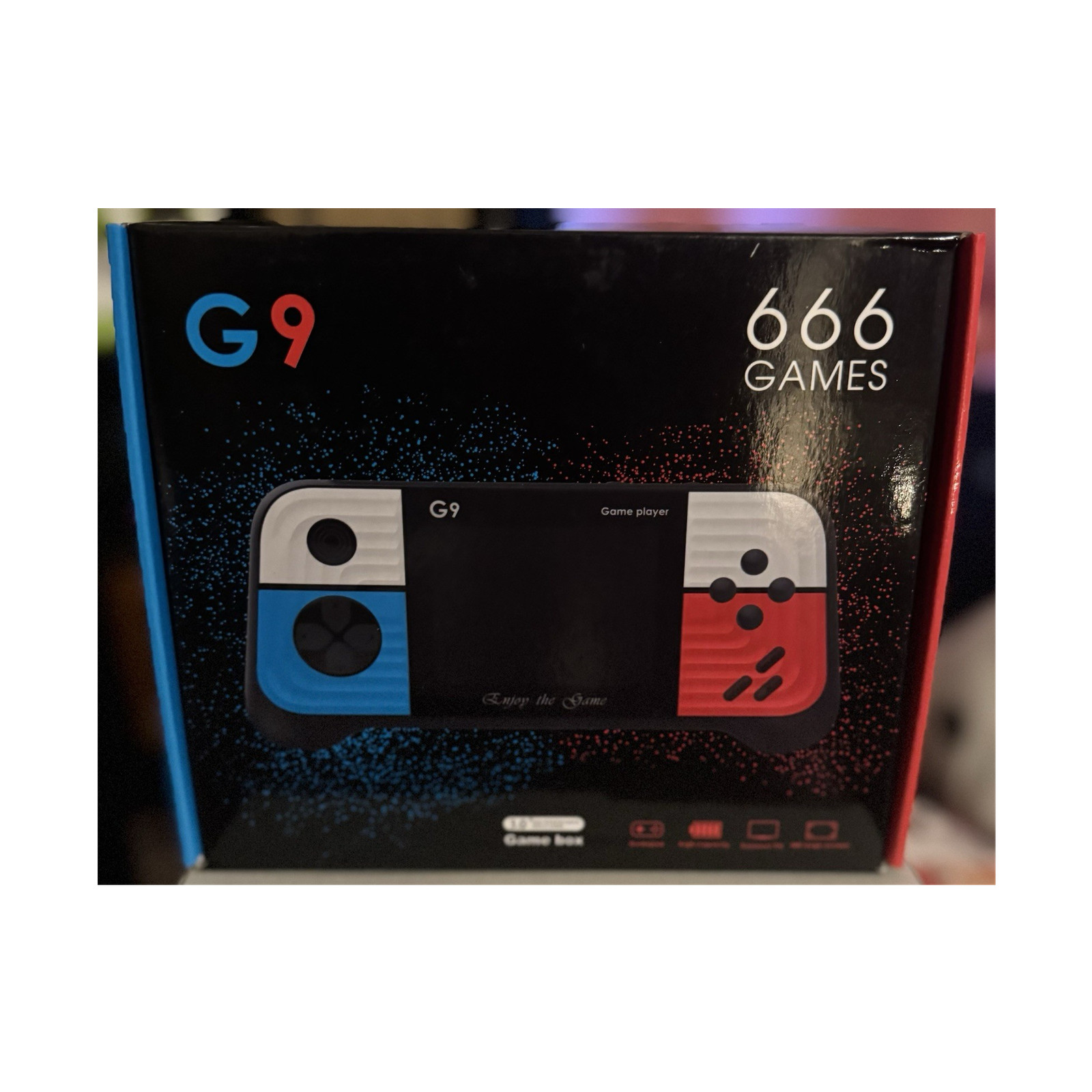 G9 Handheld Game Player Console 666 Built-In Games Black Blue Red White