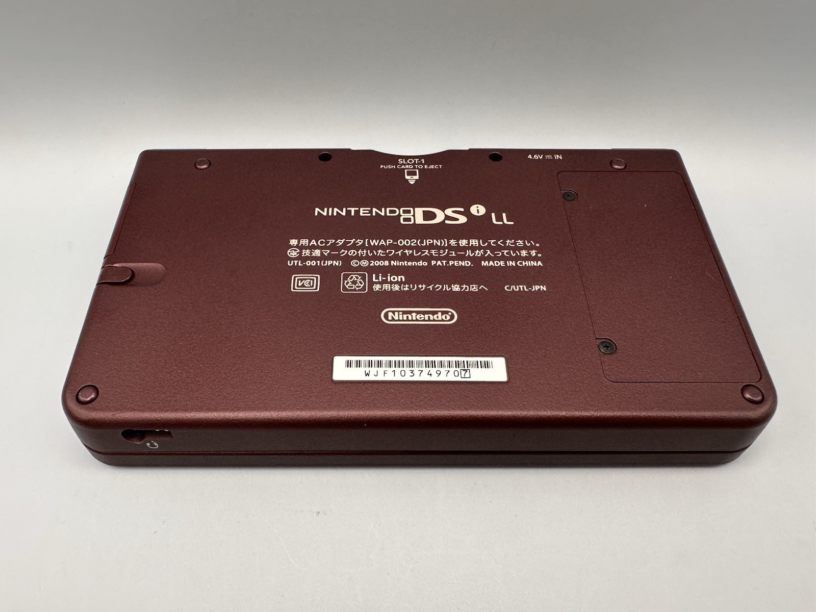 Nintendo DSi LL Wine Red Console Tested Working Region Free + New Charger