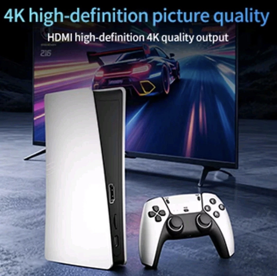 RS5 TV Game Console Dual Stick Wireless Controller Game 20000+64GB two Joysticks