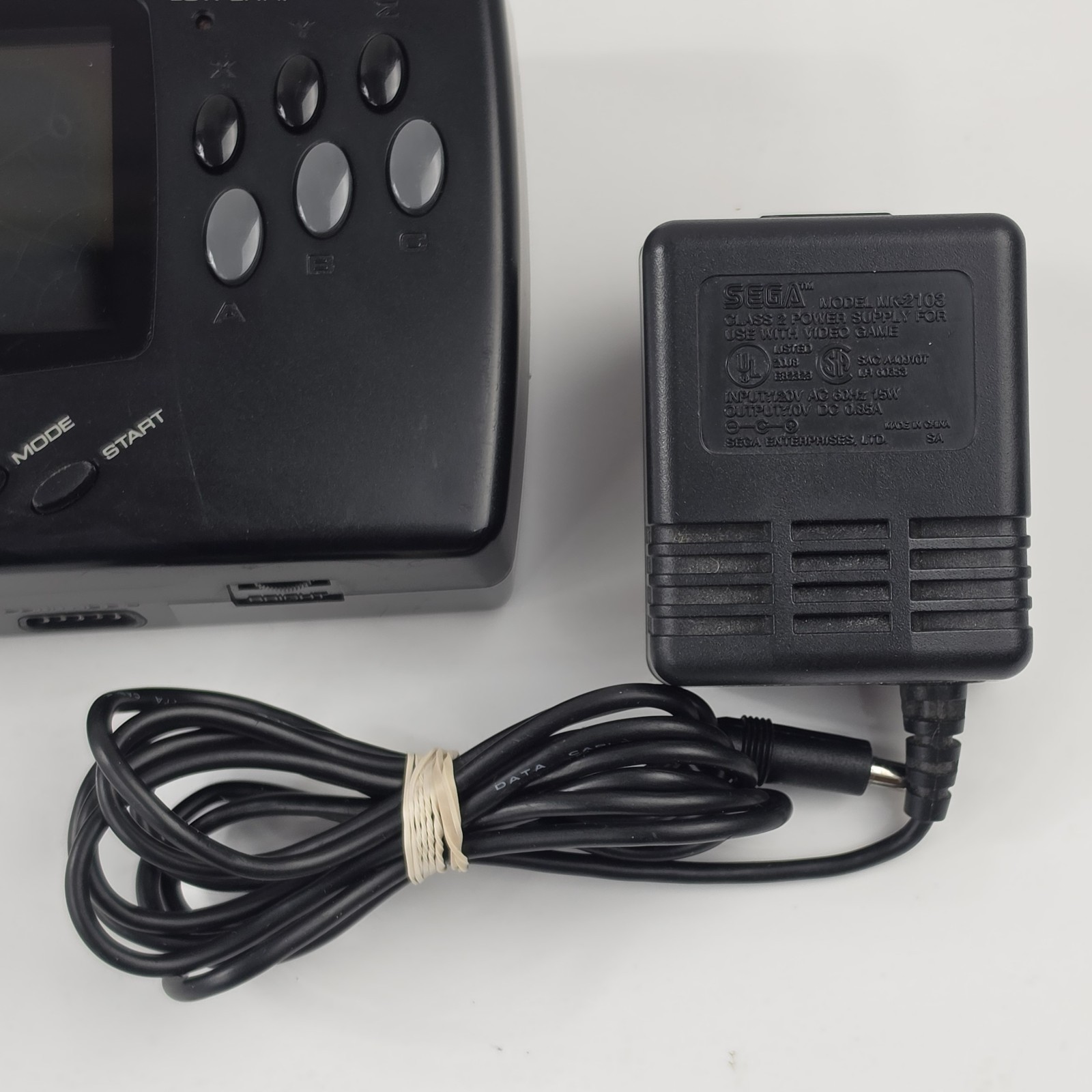 Sega Nomad Genesis Handheld Console MK-6100 W Power Adapter Tested & Working