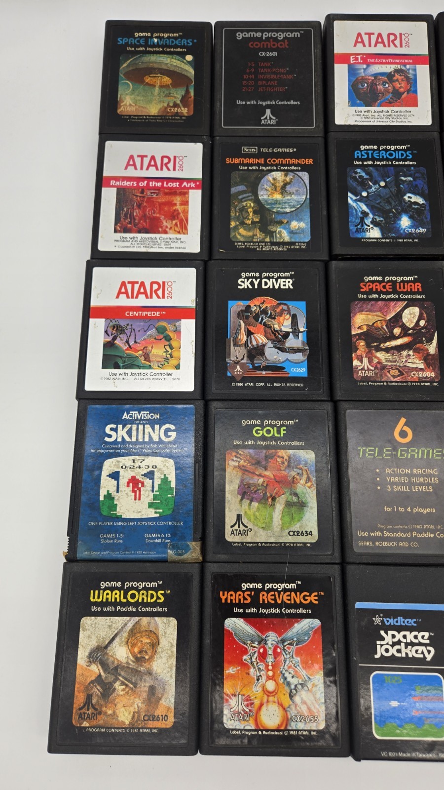Vtg Atari 2600 Junior Jr Console System Bundle 30 Games Tested 3 Controllers