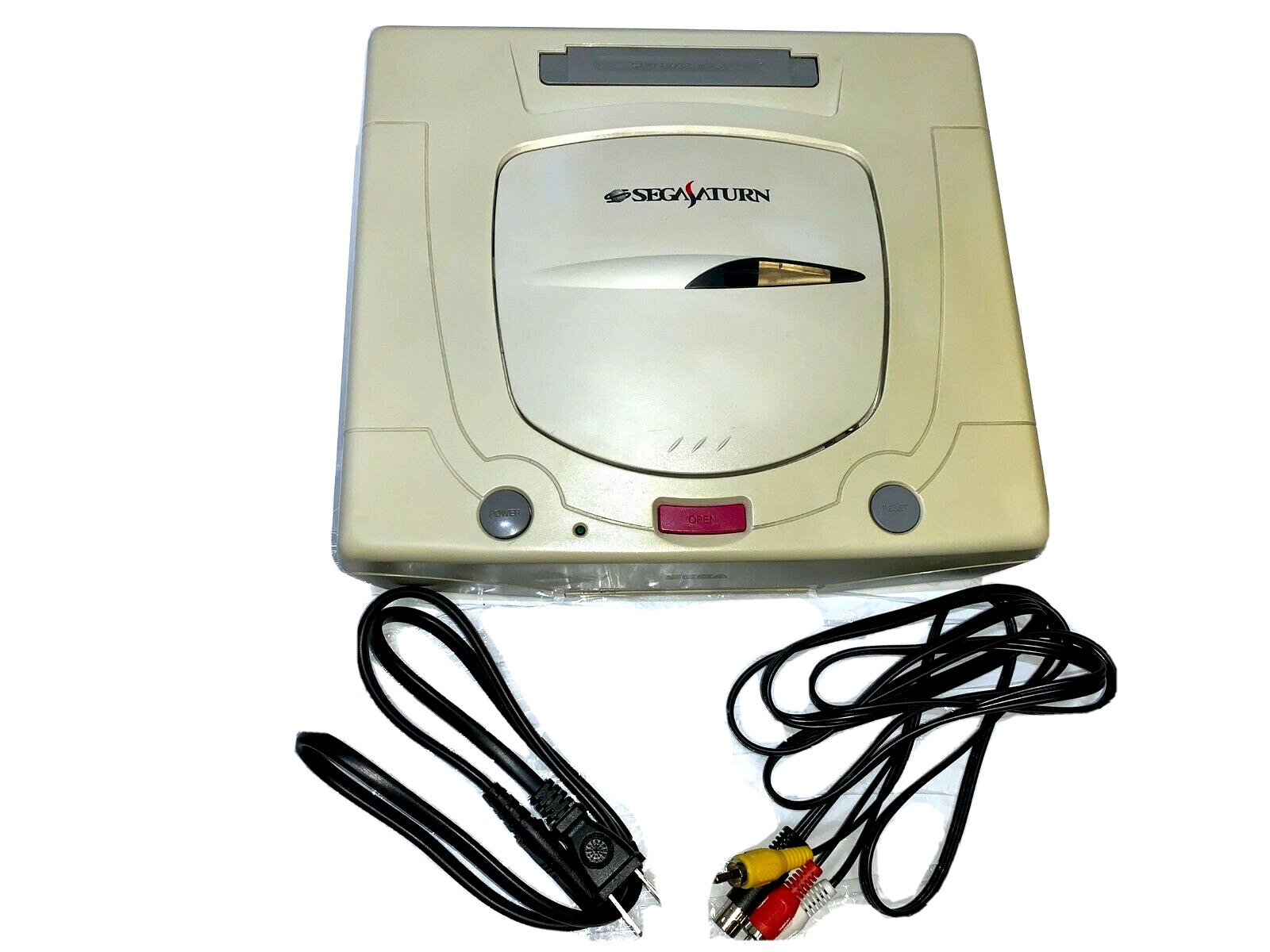 Sega Saturn WHITE Console Tested System HST-3220 JAPAN «NTSC-J» clean up inside