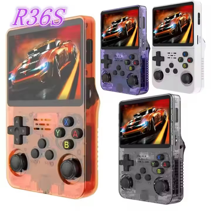 New R36S Retro Handheld Video Game Console Linux System 3.5 Inch IPS Screen