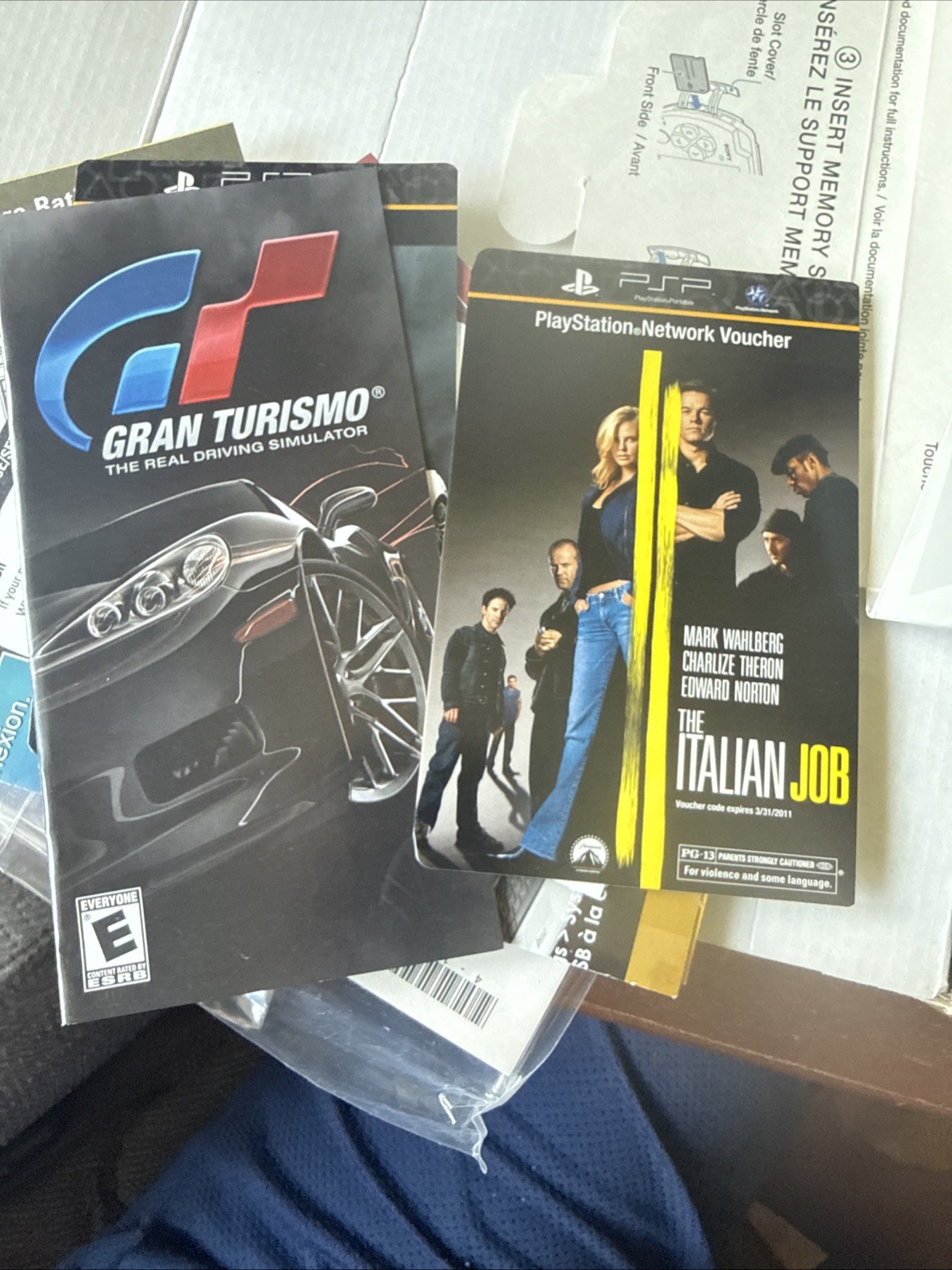 PSP Limited Edition Gran Turismo Console Test & Working 2GB Memory + AC Charger