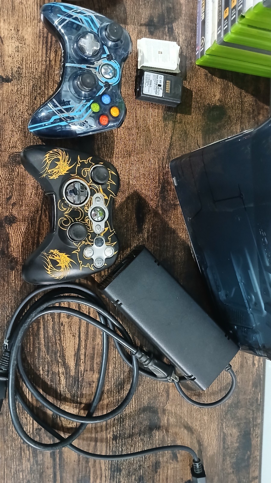 Halo 4 Xbox 360 S Console Limited Edition Games Controllers Bundle Lot Tested
