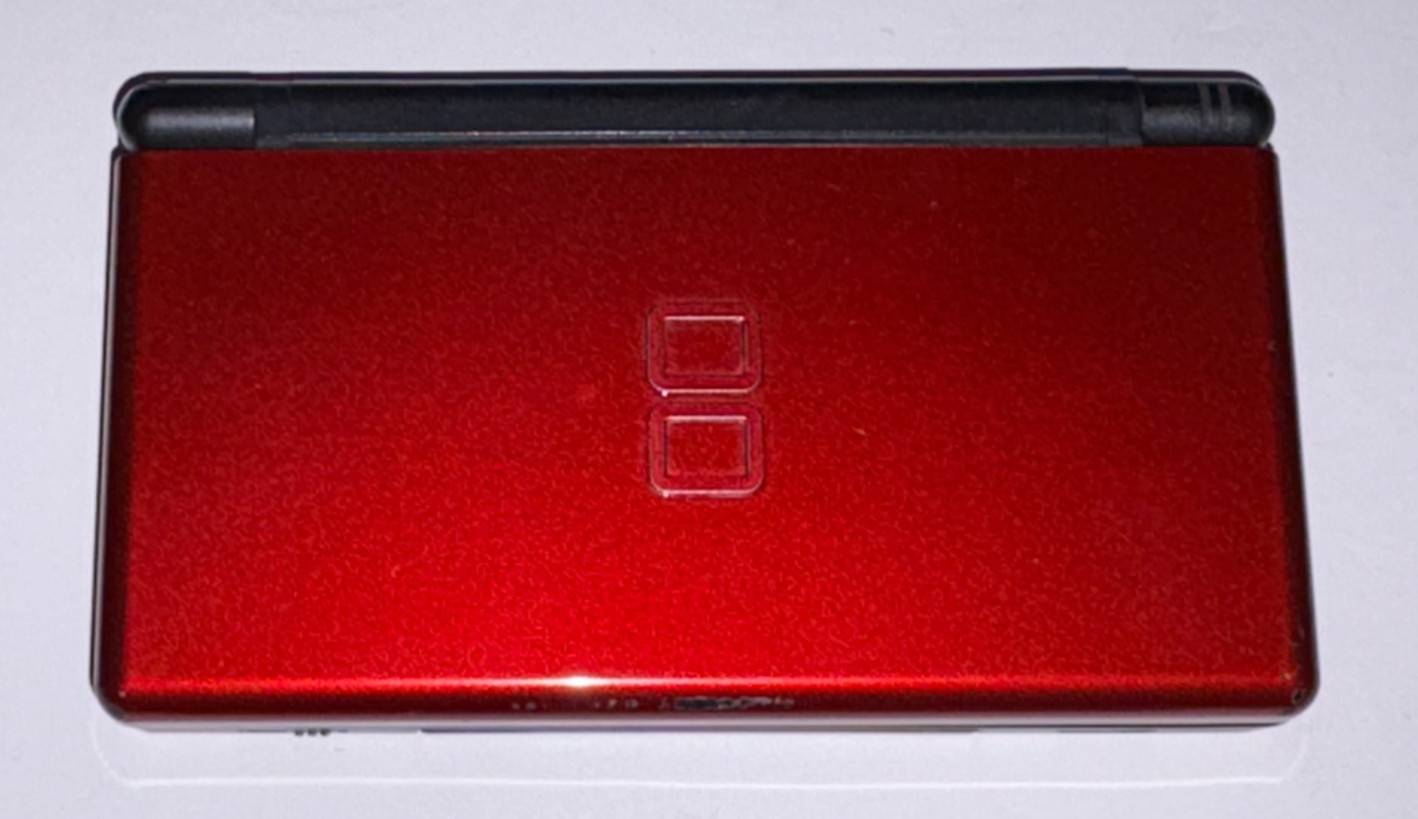 Nintendo DS Lite Red with Case, Stylus, Charger, Case, Protectors & 5 Games