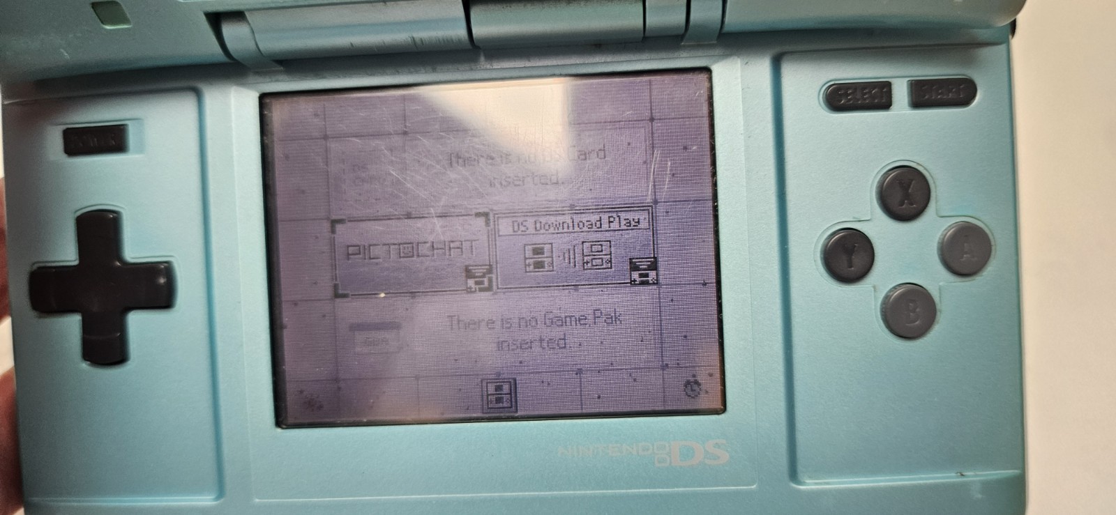 Nintendo DS Original «Fat» Turqoise Blue Works READ DESCRIPTION