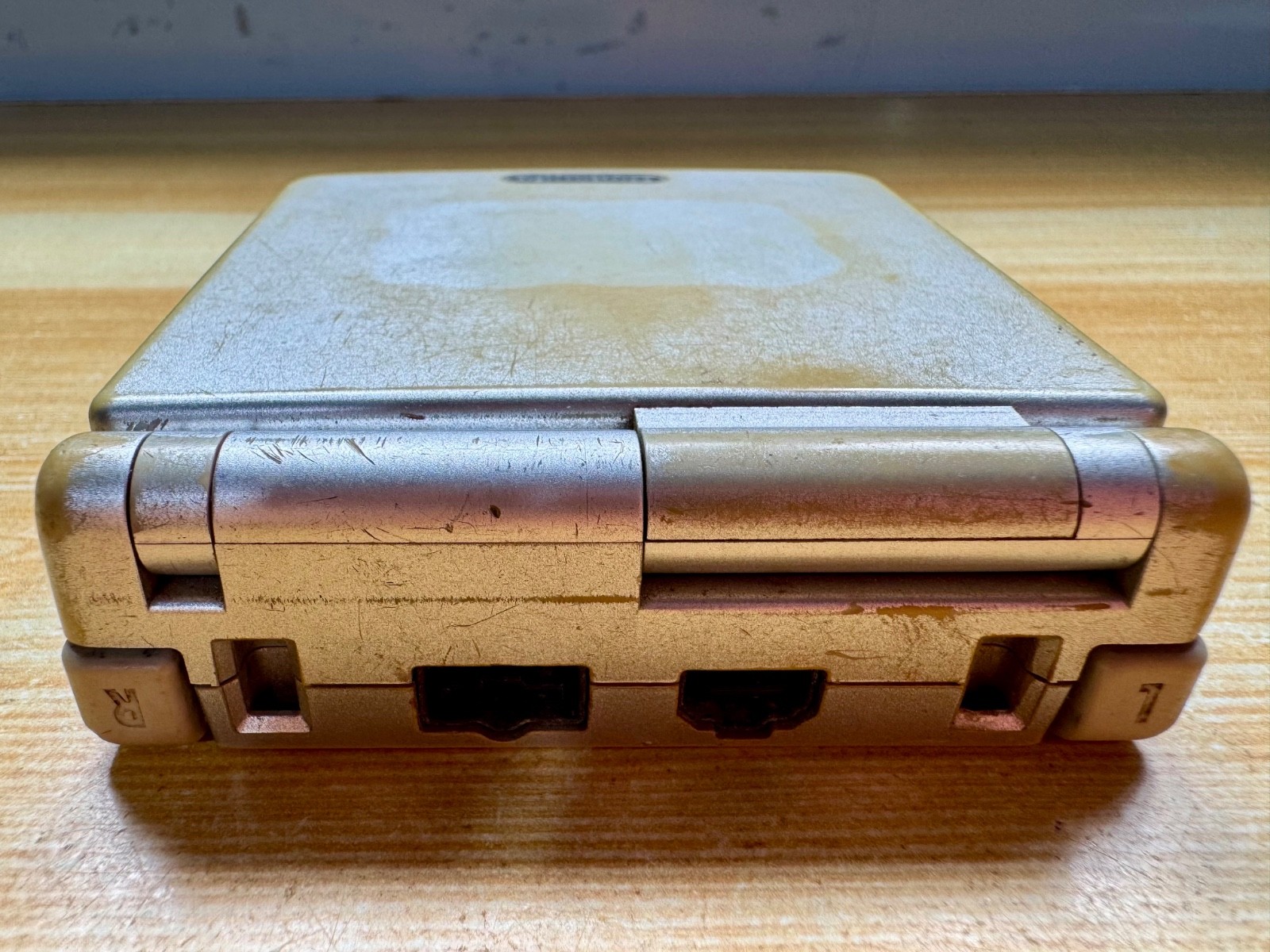 Nintendo Gameboy Advance SP AGS001 Ice Metallic Silver Handheld System Console