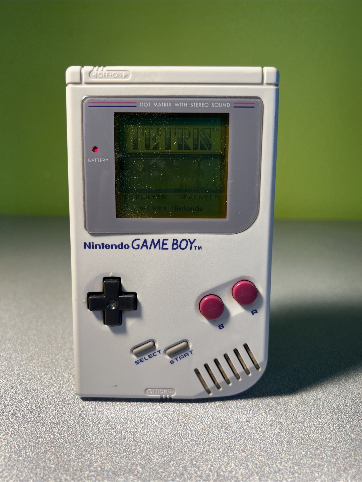 Nintendo Game Boy Launch Edition Handheld System Original GB Gray Tested!