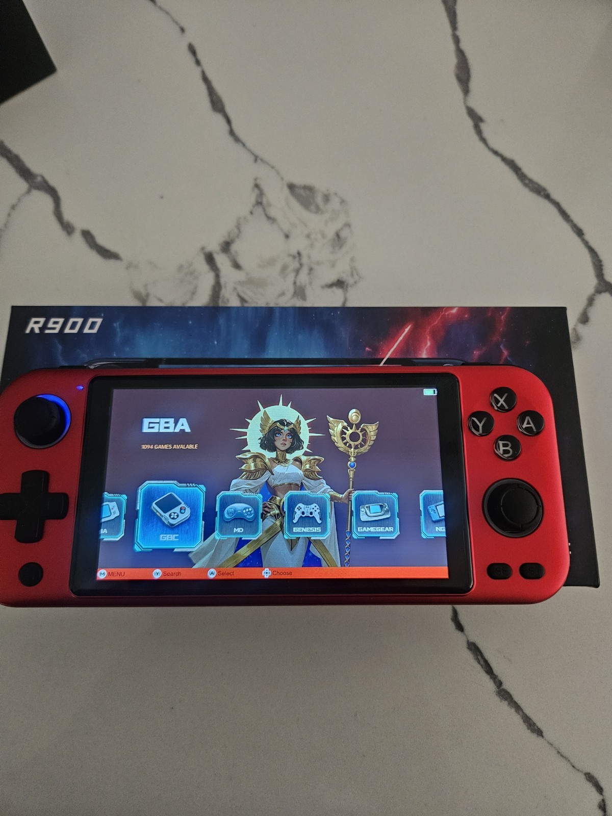 R900 Multi-Platform Handheld Game Console Red USB-C 15,000 games