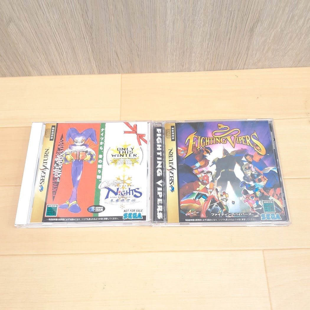Sega Saturn Gray Console Japanese System Bundle with controller & 6 games 912