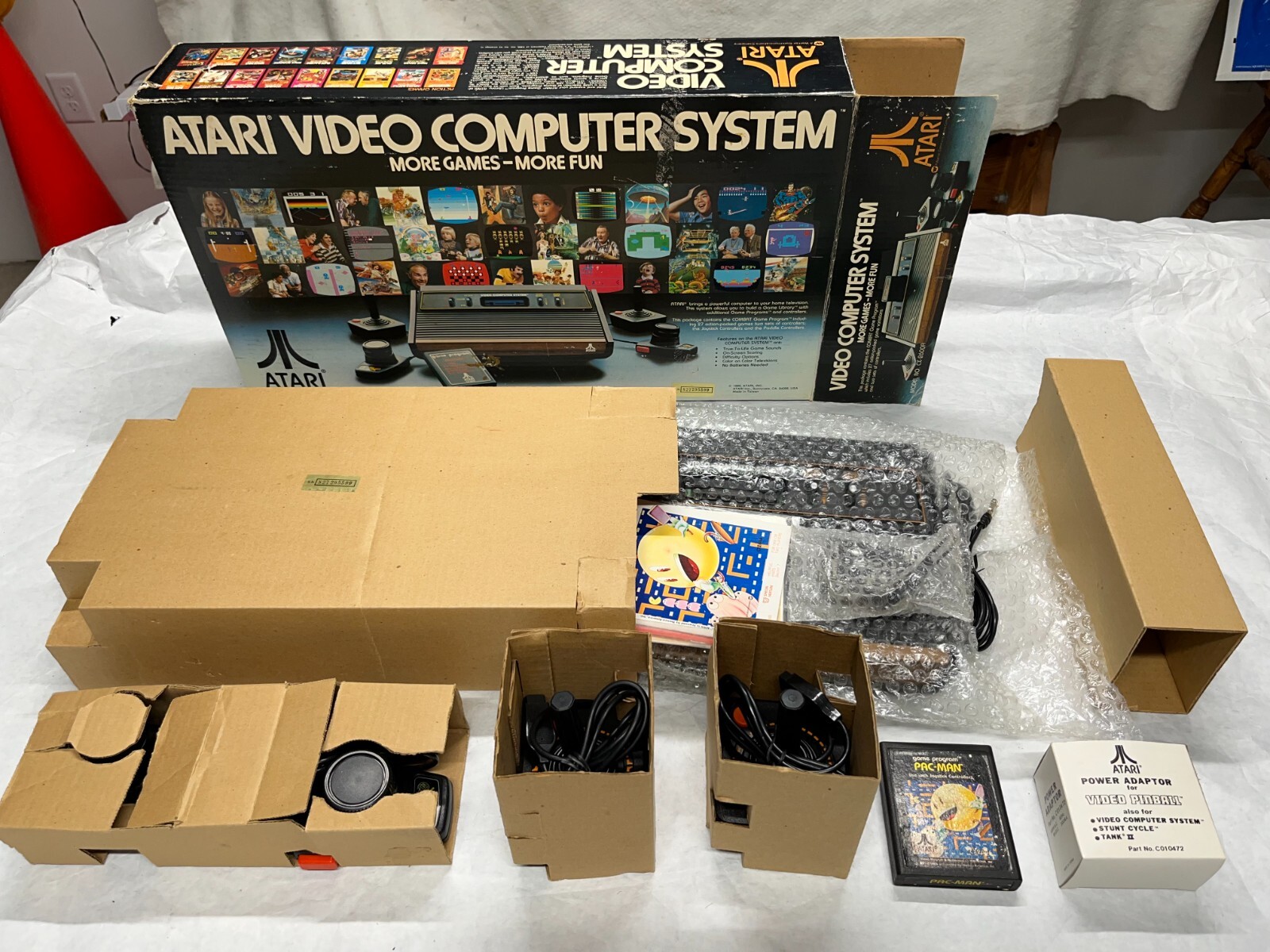 NOS 1982 ATARI VCS CX2600A 4 Switch Console System NEW Original Package OPEN BOX