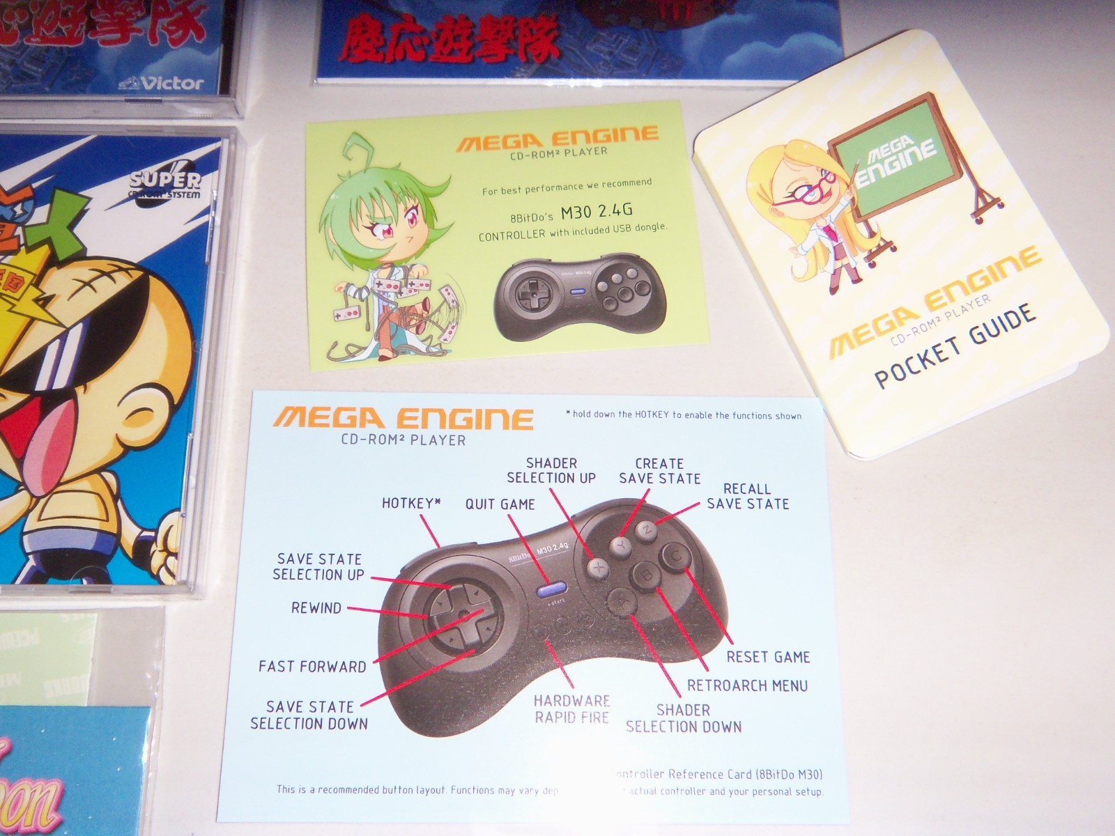 Mega Engine White Limited PC Engine Turbo Duo Sega CD PCEWorks, Sealed Games