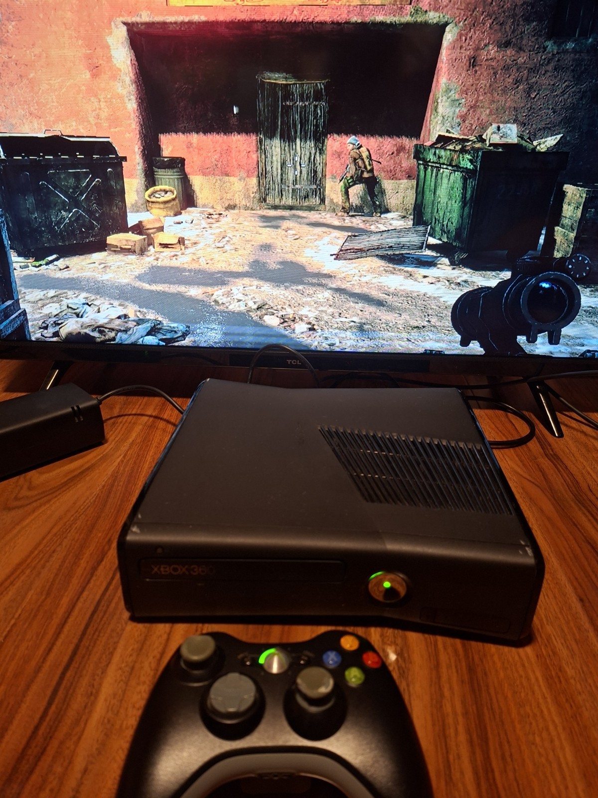 XBOX 360 Slim 250GB Console BUNDLE Microsoft TESTED (Used) Matte Black