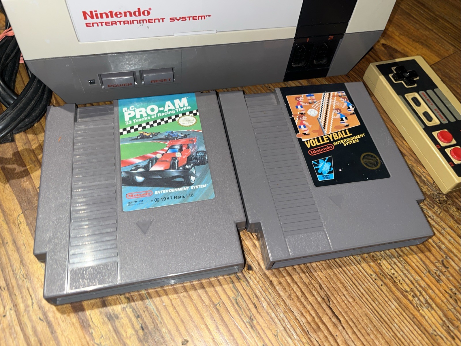 Nintendo NES System Bundle – Oem Power Cord + Authentic Games – Tested – VIDEO