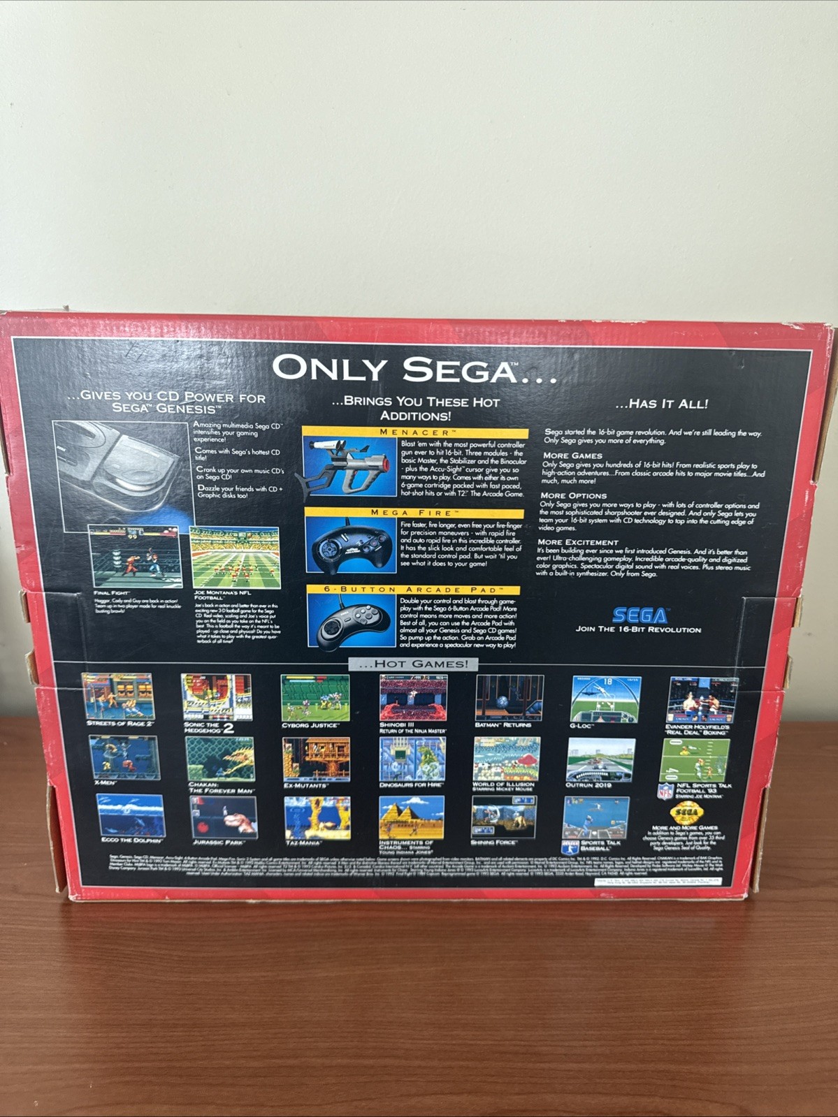 Sega Genesis Console 16 Bit System In Box w/ Controller Manual and Cables