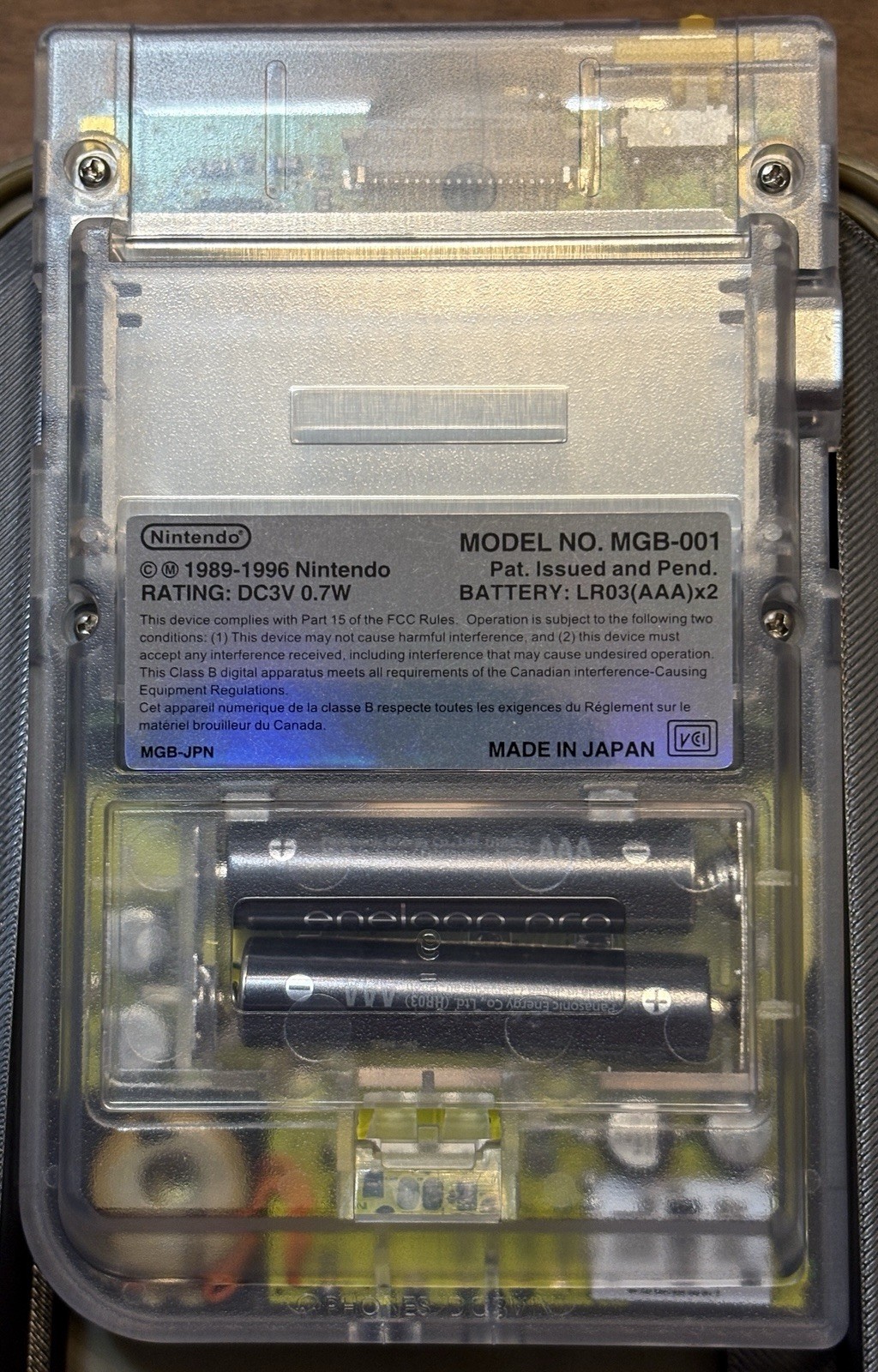 GameBoy Pocket Console Custom IPS Screen W/Rare Yellow/Green Silk Screen Board