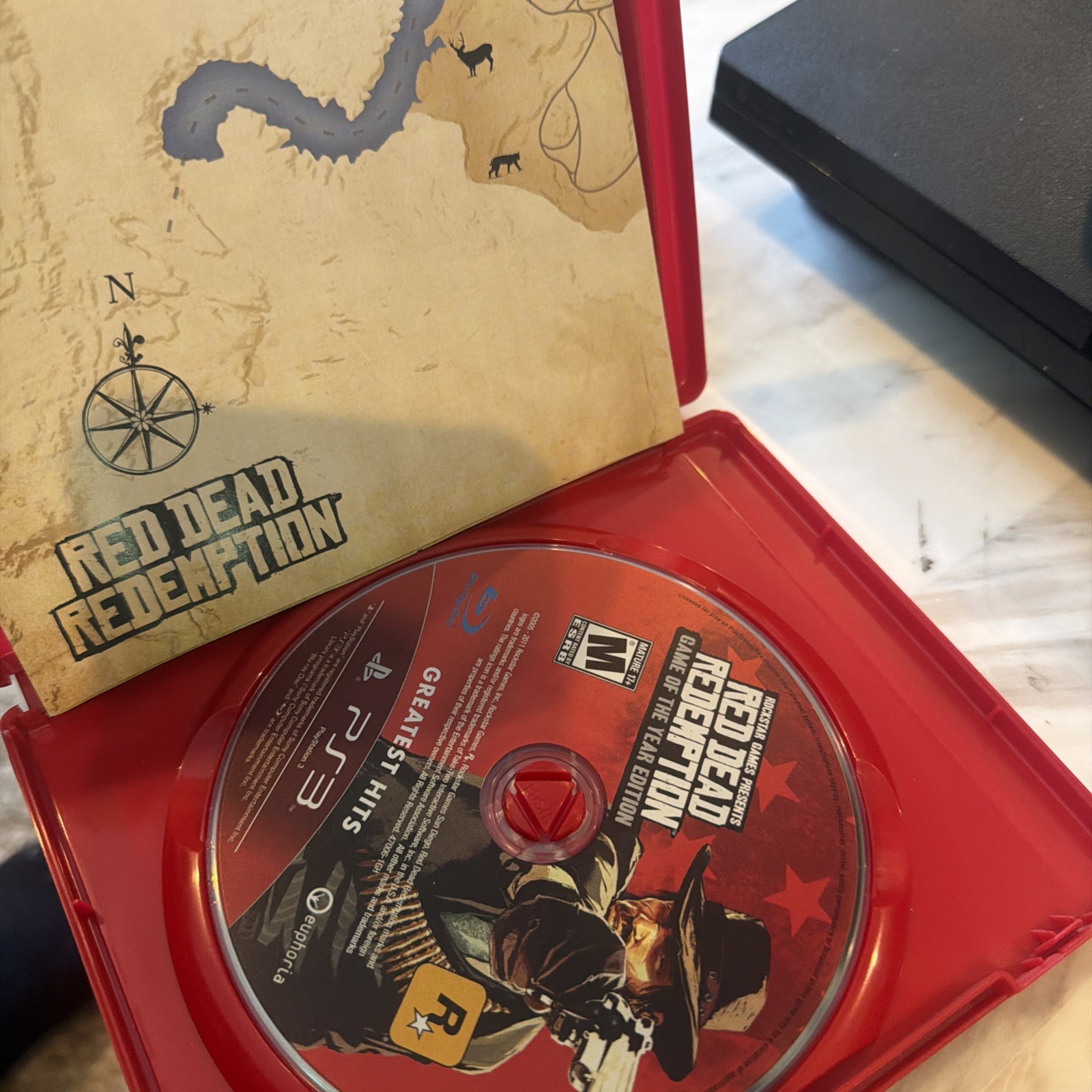 Sony PlayStation 3 PS3 Slim 320GB Console CECH-3001B 5 Games Red Dead Redemption