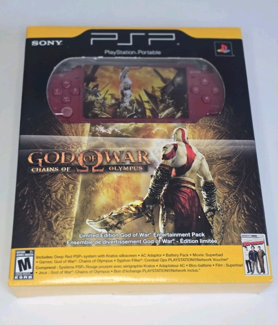 Sony PSP 2000 God of War Limited Edition Handheld System – CIB Complete