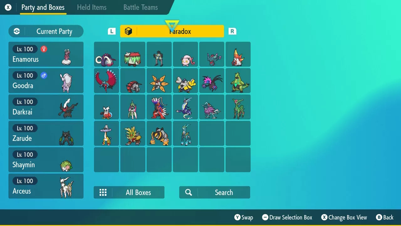 All Paradox Pokemon Scarlet and Violet 6iv Shiny Trained Non Shiny BattleReady🌟