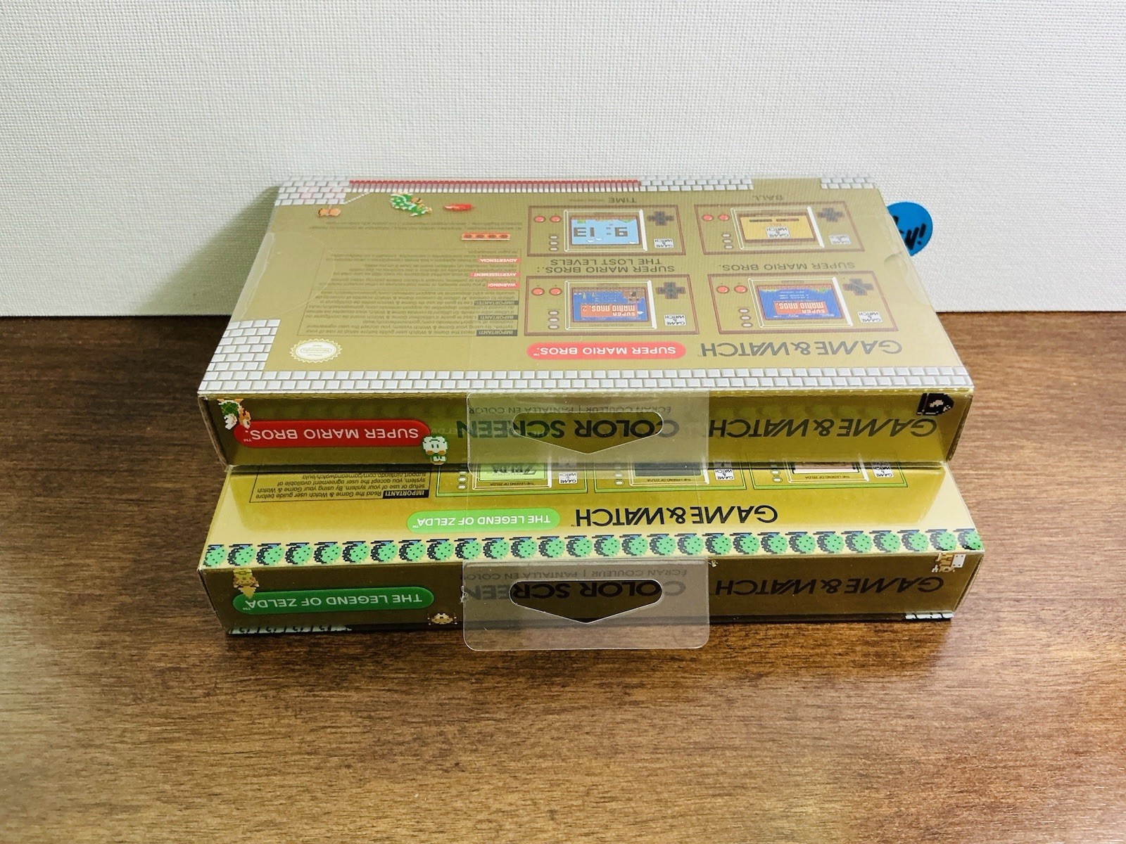 NINTENDO GAME AND WATCH SUPER MARIO BROS & LEGEND OF ZELDA COLOR HANDHELD SYSTEM