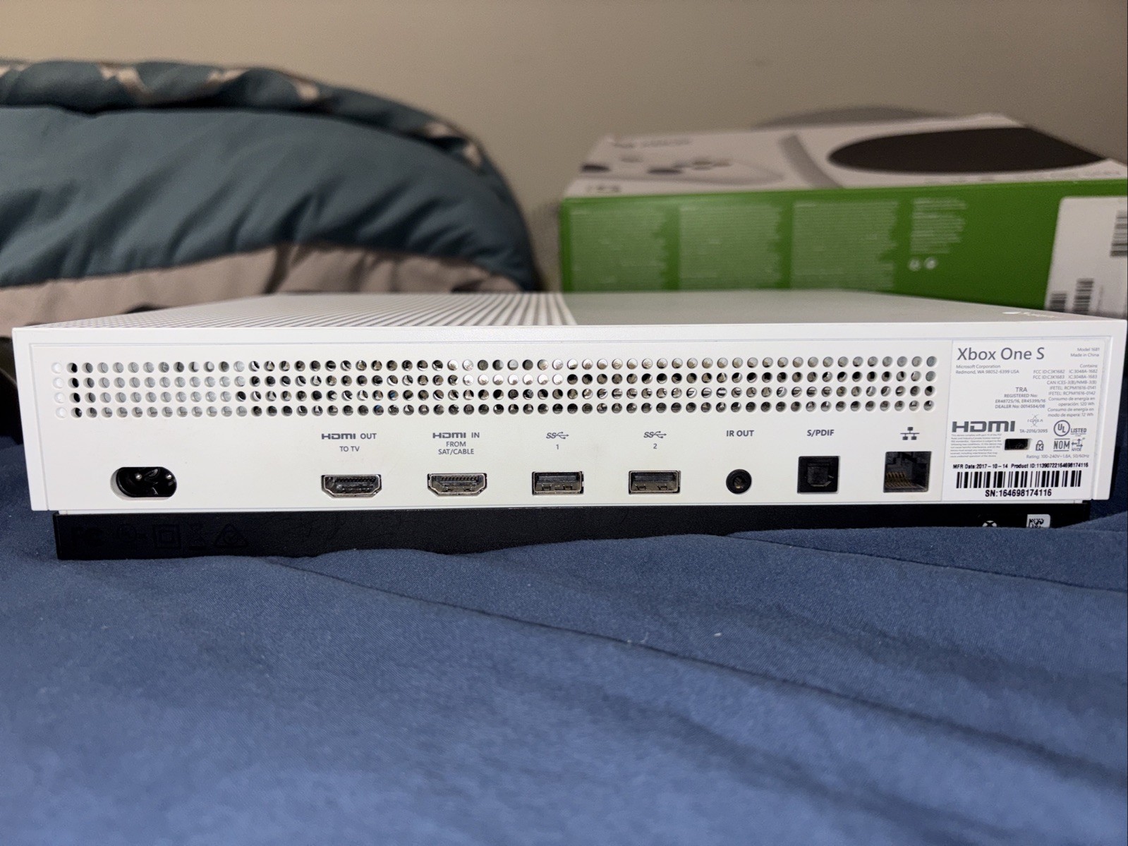 Microsoft Xbox One S White Console (RRS00095)