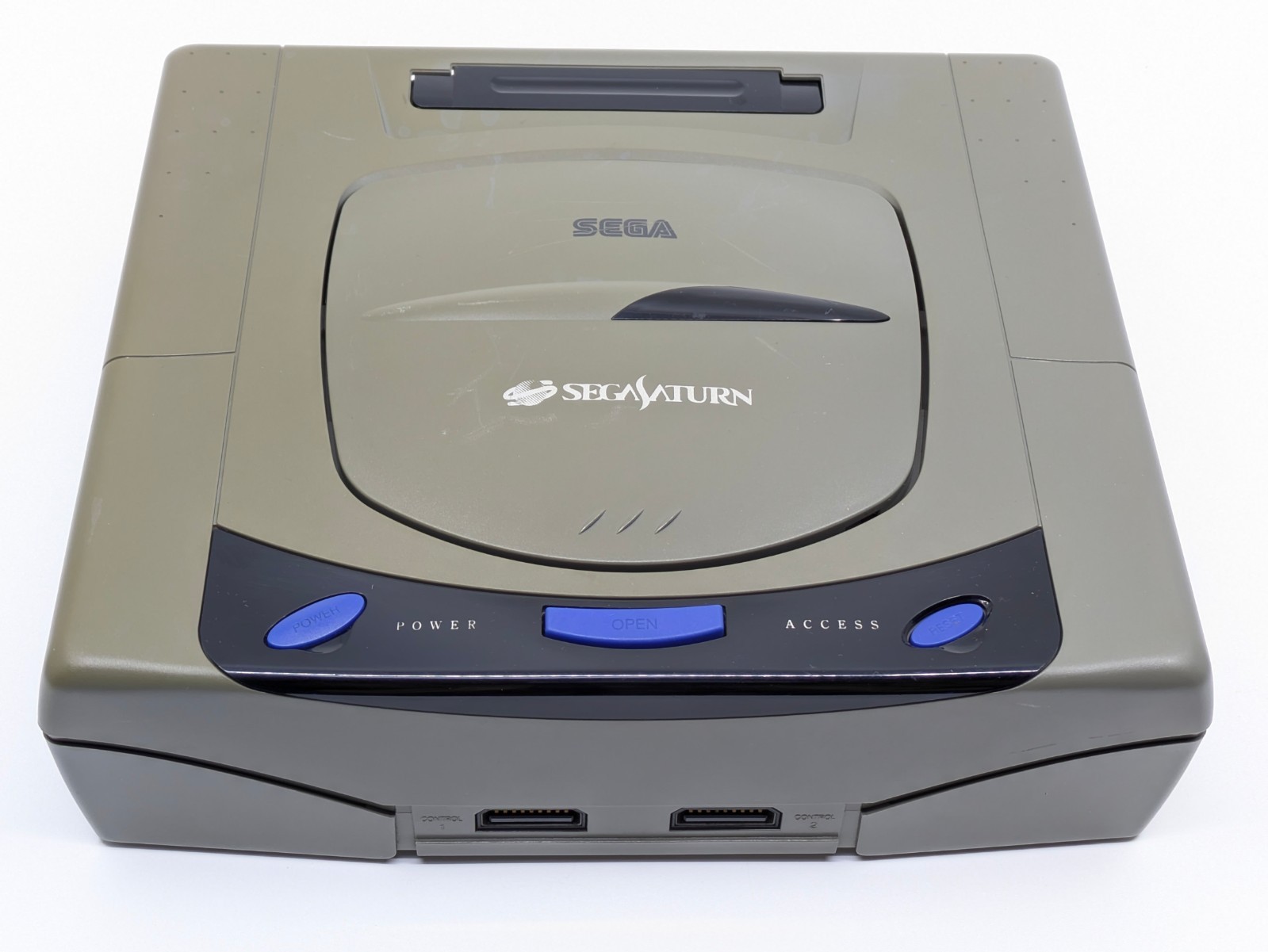 Sega Saturn HST-3200 Gray Console Complete Set Tested Japan NTSC-J