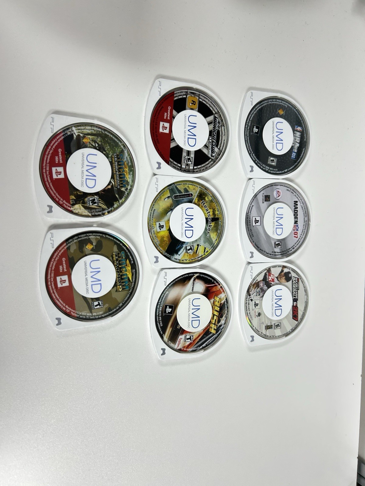 Sony Playstation Portable PSP Handheld Game System – Tested & Reset W/ 8 Games