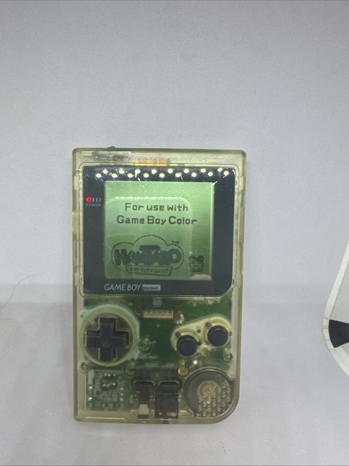 Nintendo Game Boy Pocket CLEAR – Authentic – Tested-read Description