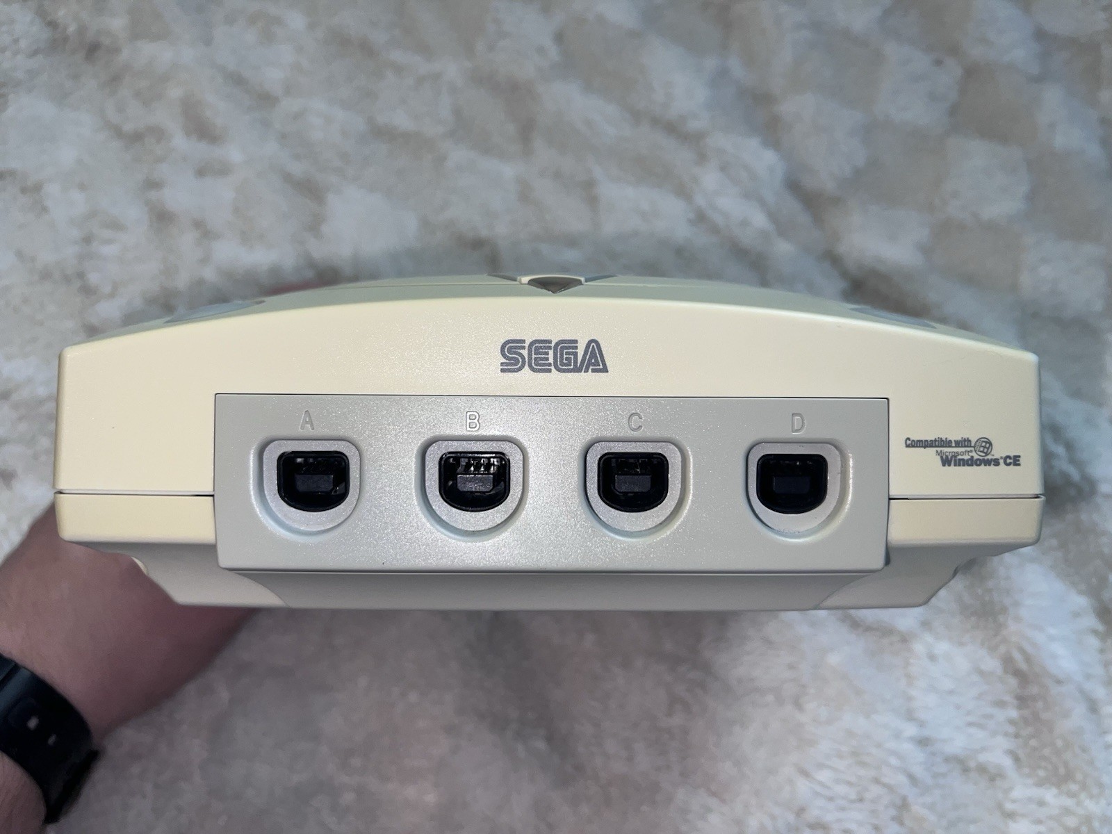 SEGA Dreamcast White Console TESTED WORKING w/ OEM Controller Cables Game AM Box