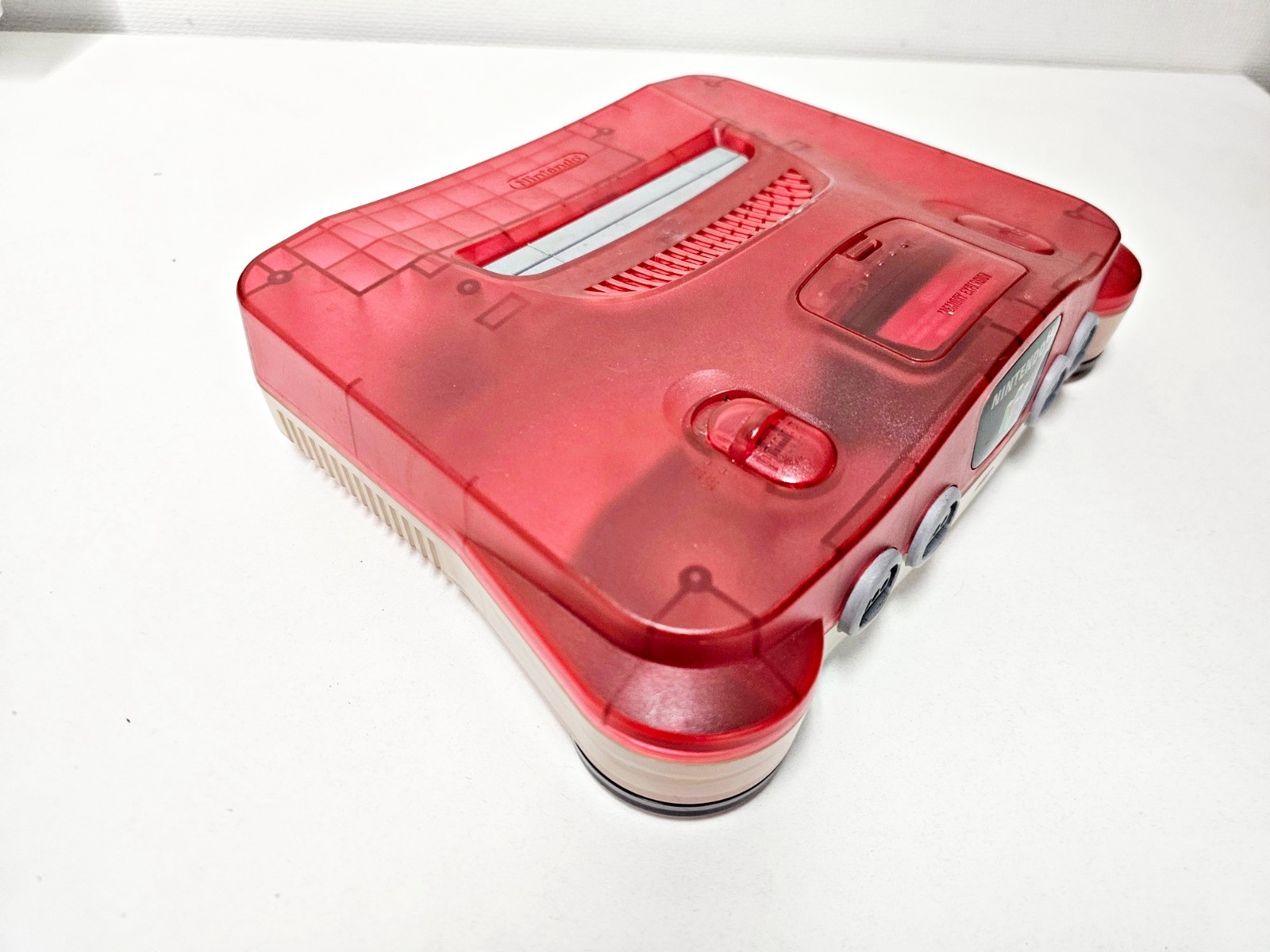 Nintendo 64 Console Red & White Clear 067 JAPAN