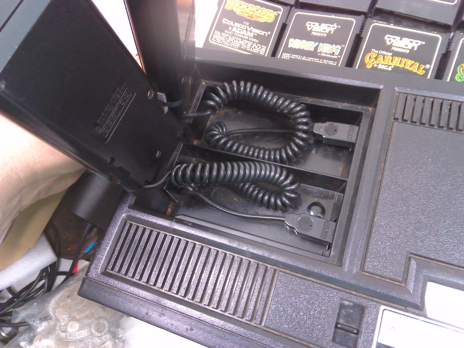 ColecoVision Console With Eight Games Donkey Kong – AS IS Untested