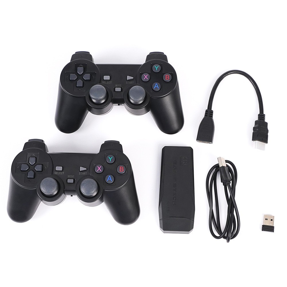 M8 Game Console Built-In 20000 + 64GB Two-Person Wireless Controller 2.4G Stick