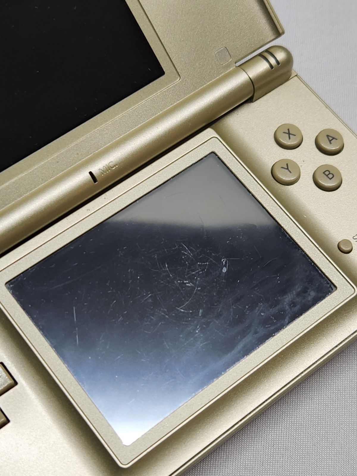 Nintendo DS Lite Gold Zelda Edition Handheld Console w/ Triforce Logo
