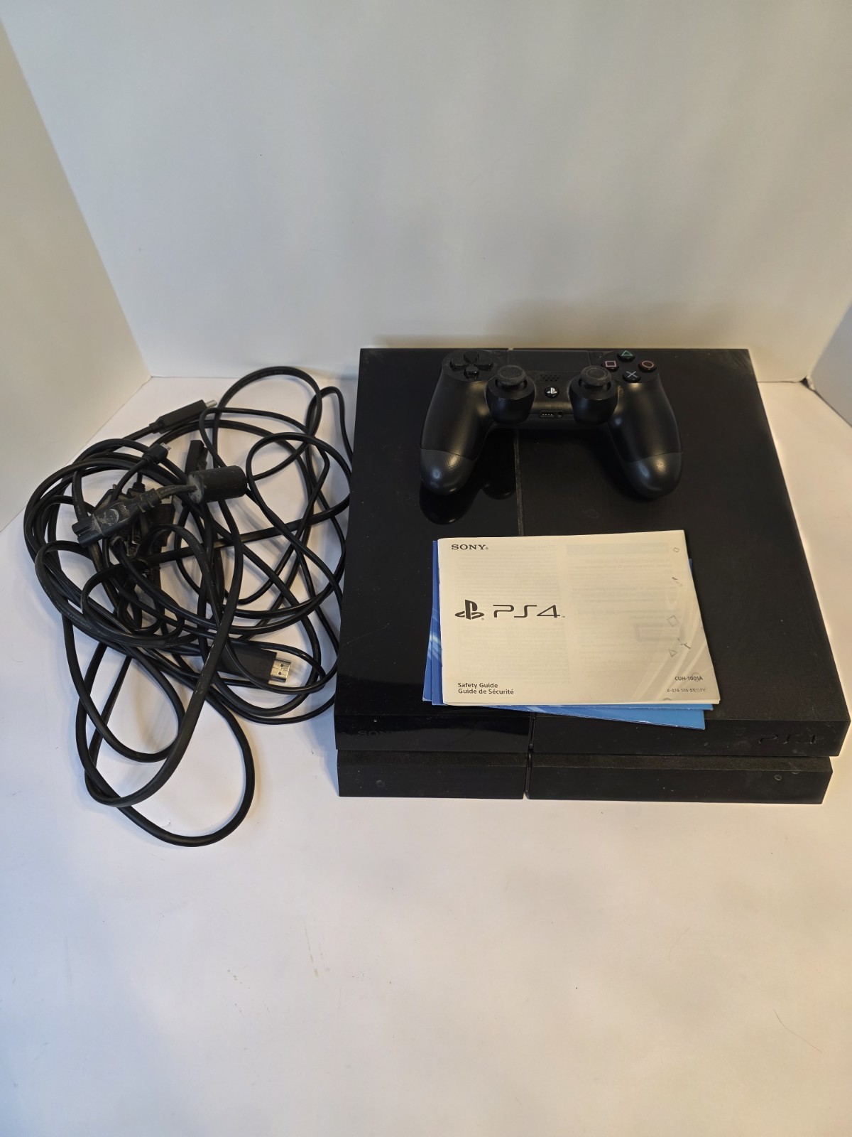 Playstation 4 500GB Console PS4 Bundle Tested Working With Box And All Cords