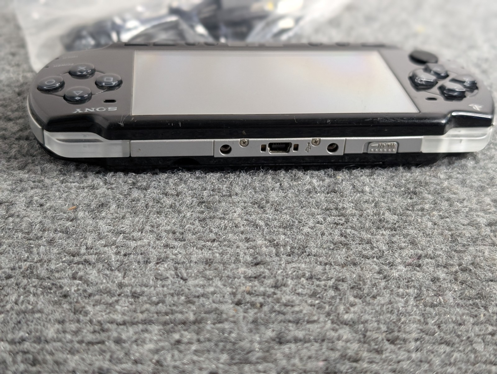Sony PSP Console Black 2001 Handheld With Charger and Battery Tested & Working