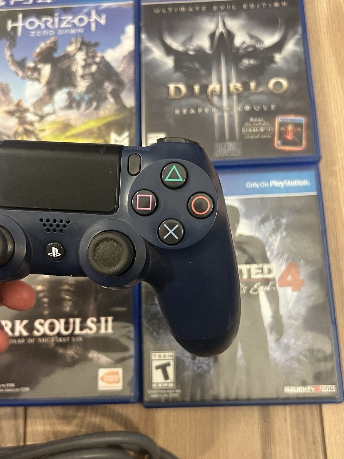 Sony PlayStation 4 PS4 Console Bundle CUH-1001A 500GB 9 Games Controller Tested