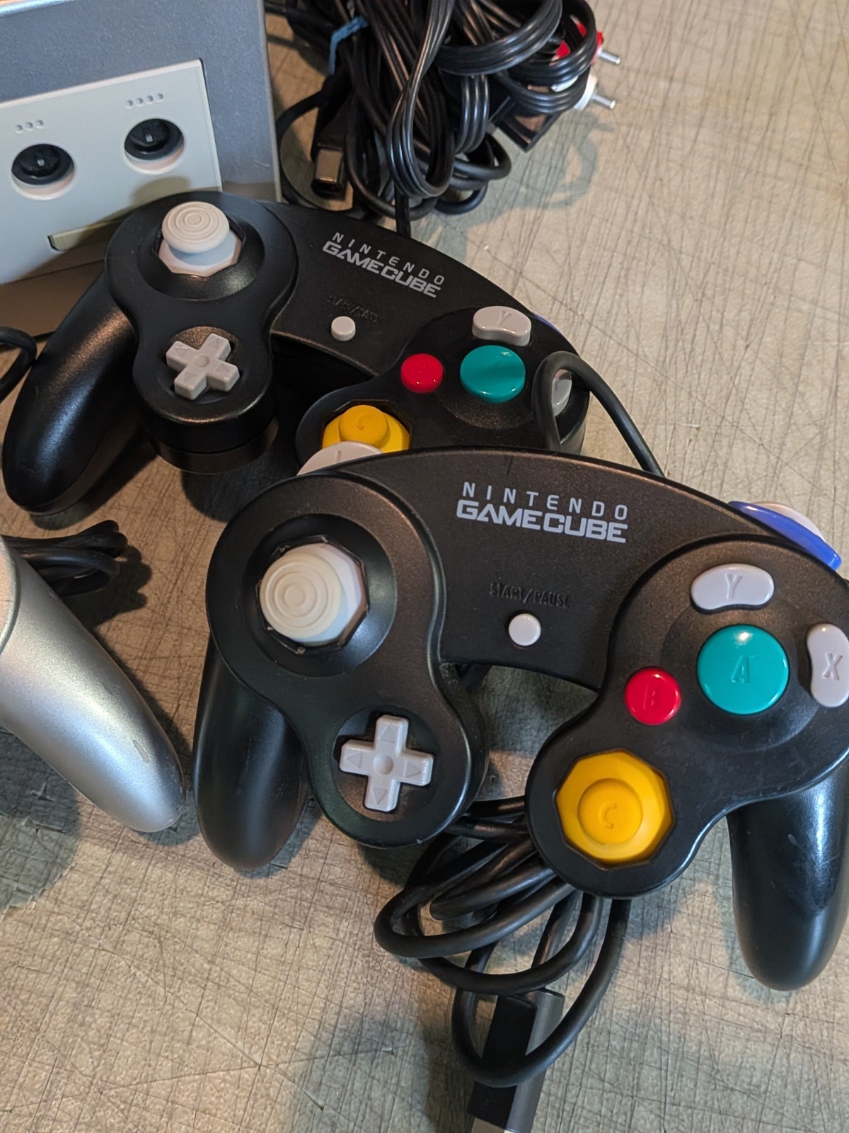 Nintendo GameCube Indigo Console Controller & Cords Bundle 1 YEAR WARRANTY!